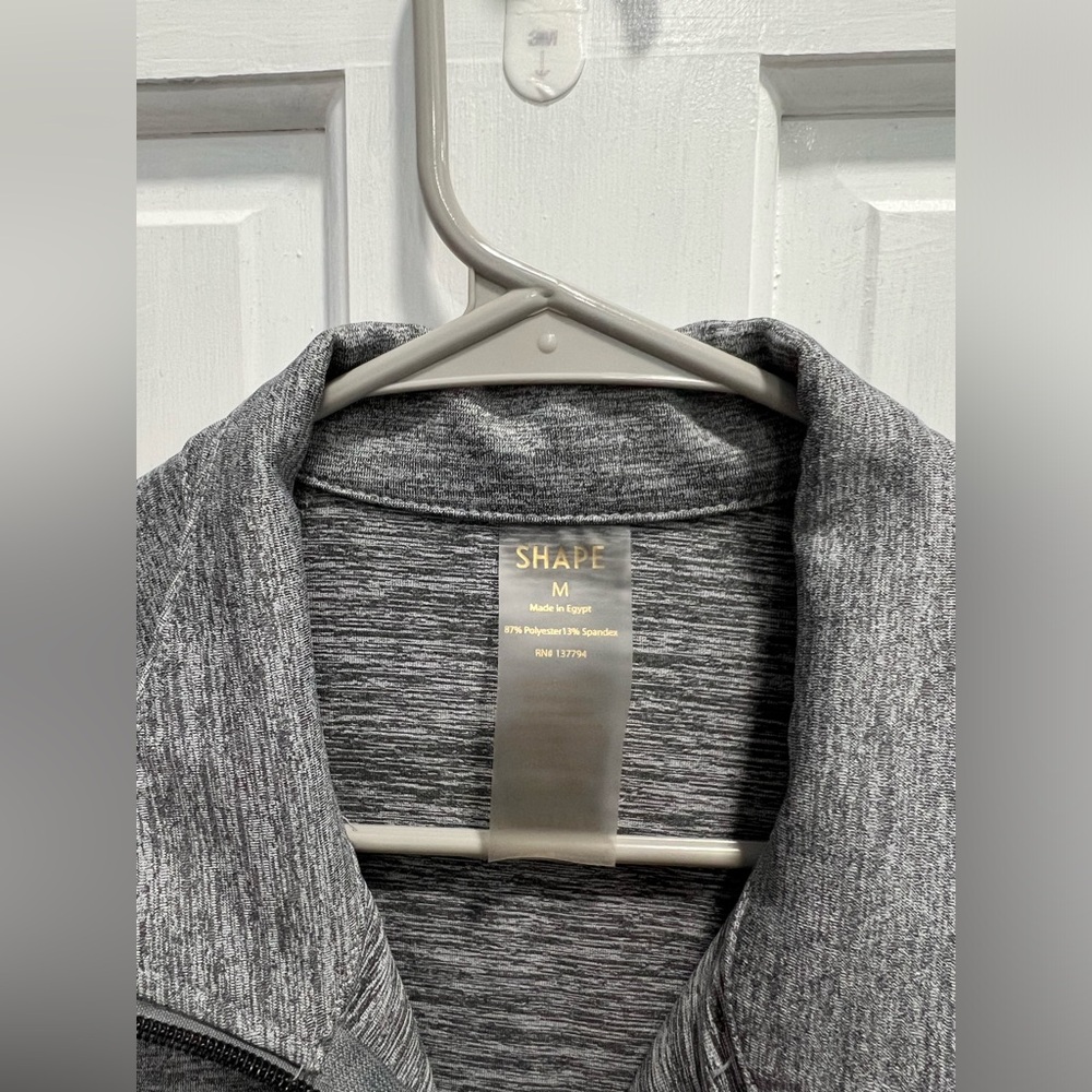 Shape Gray Stretch Active Full Zip Two Pockets Ja… - image 2